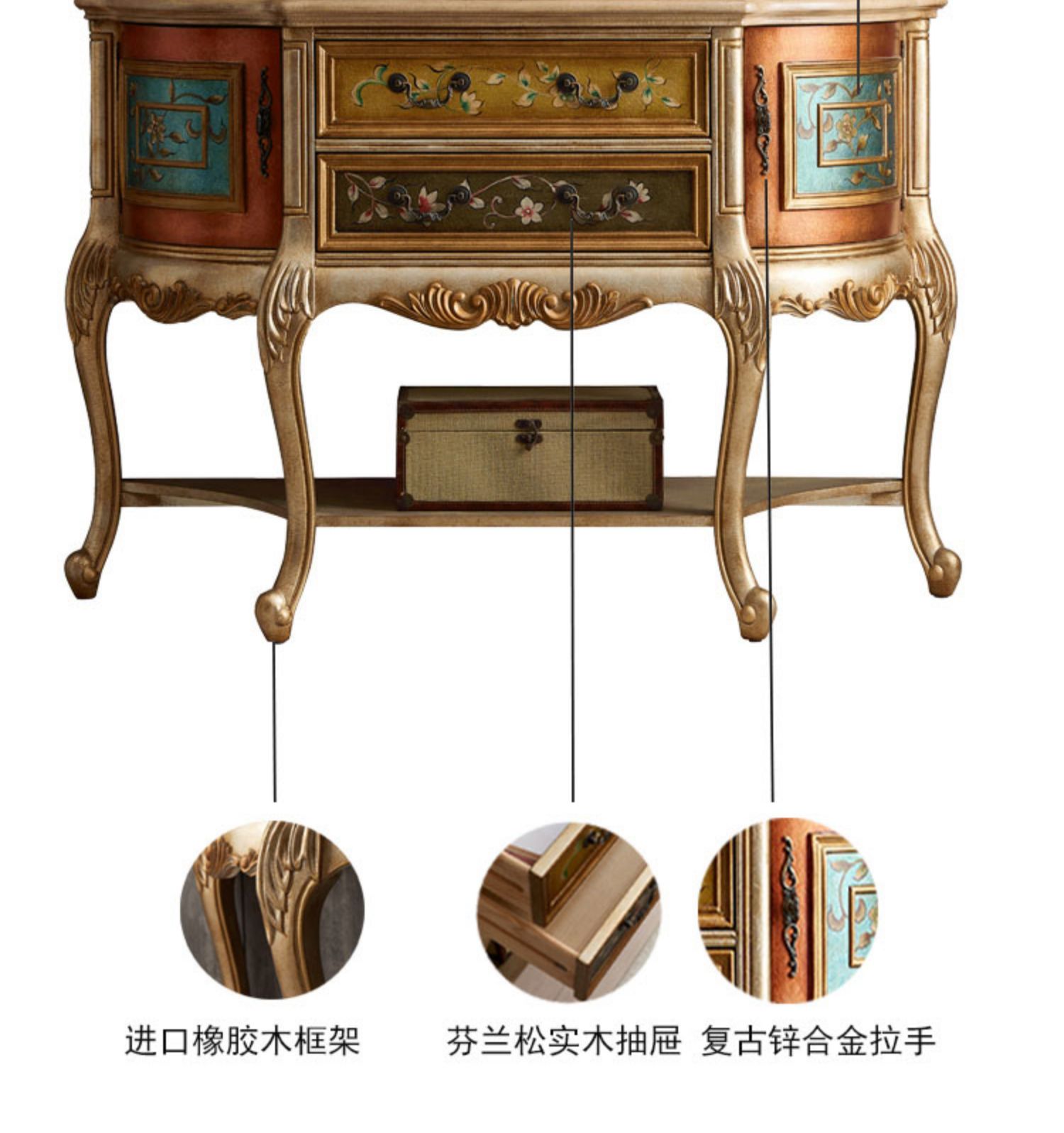 Tủ trưng bày hình bán nguyệt kiểu Pháp TTBN n27