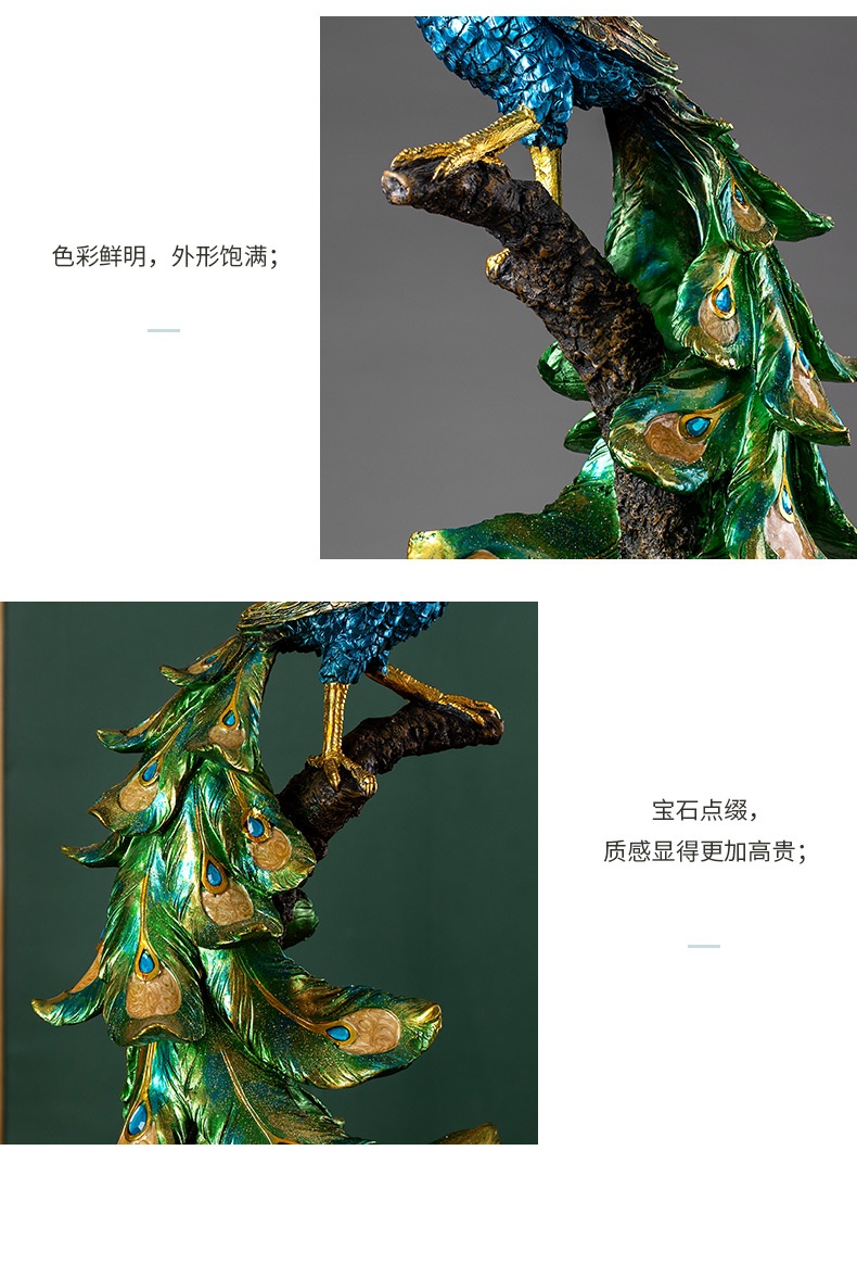 Tượng chim công TCC 013