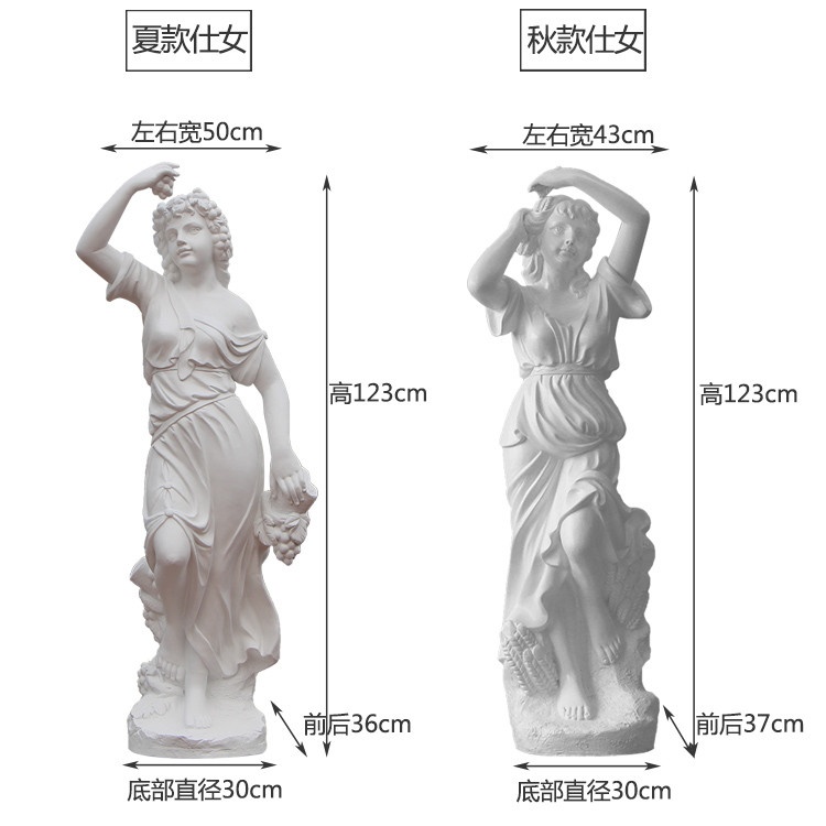 Tượng thiên thần bốn mùa TBM n15