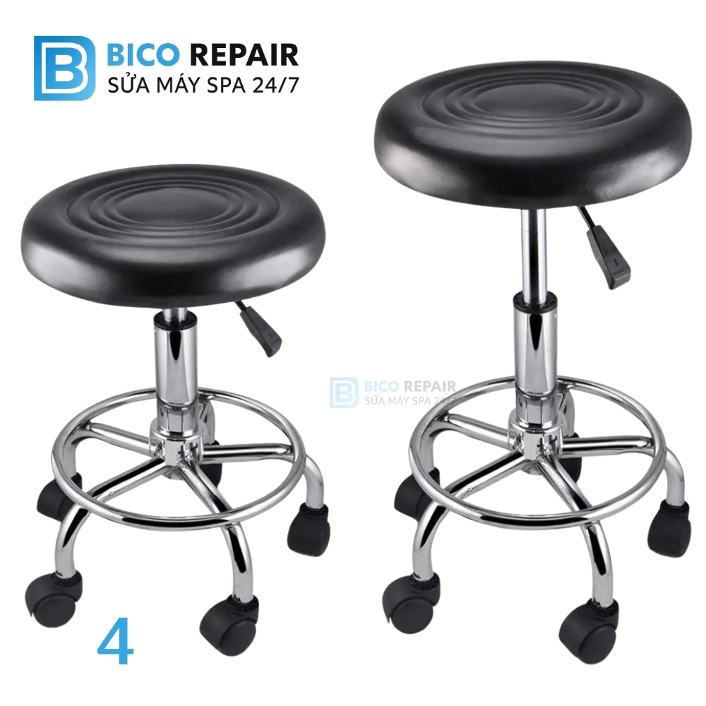 Ghế Đôn Spa Inox
