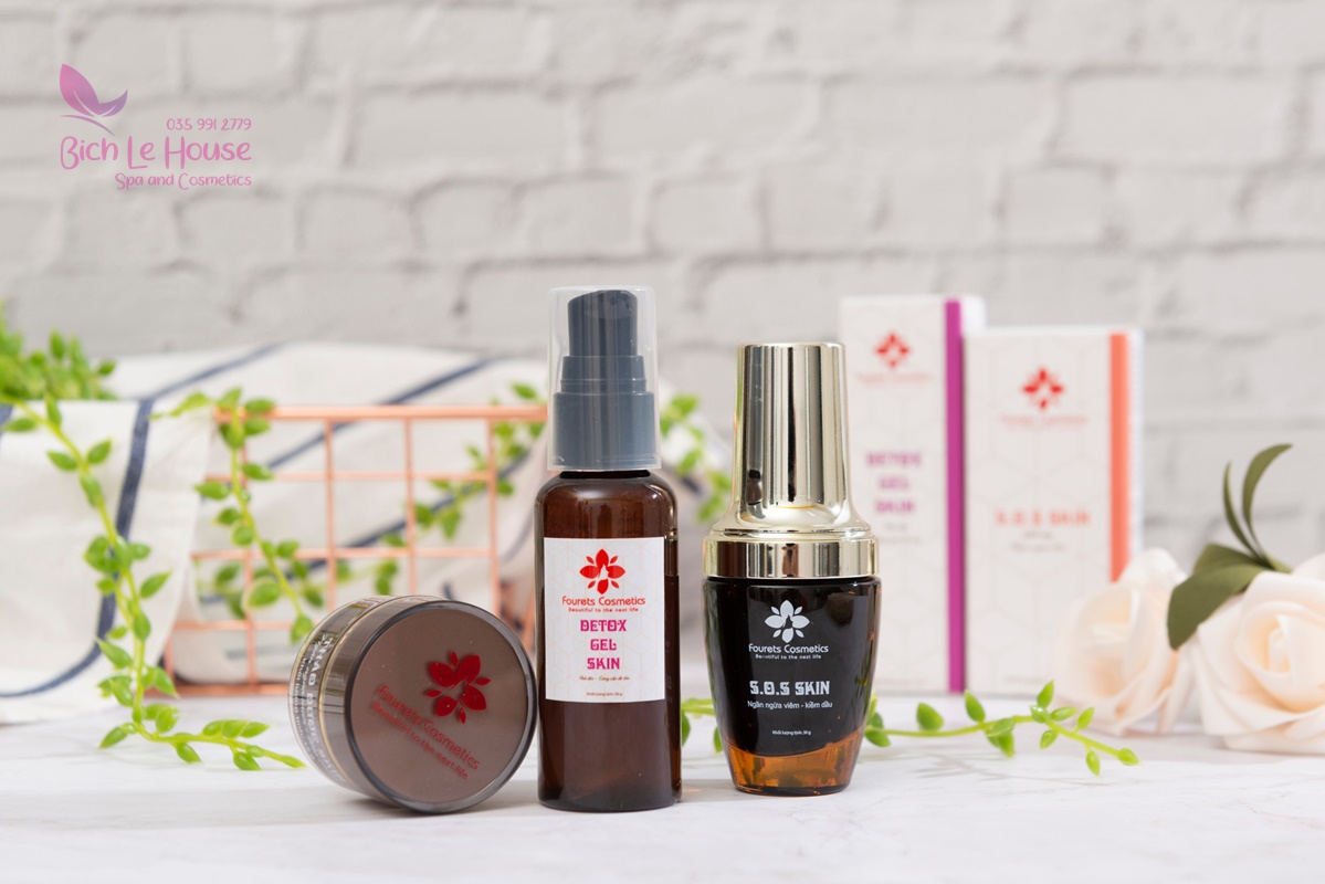 Bộ 3 sản phẩm trị mụn SOS skin Fourets Cosmetics