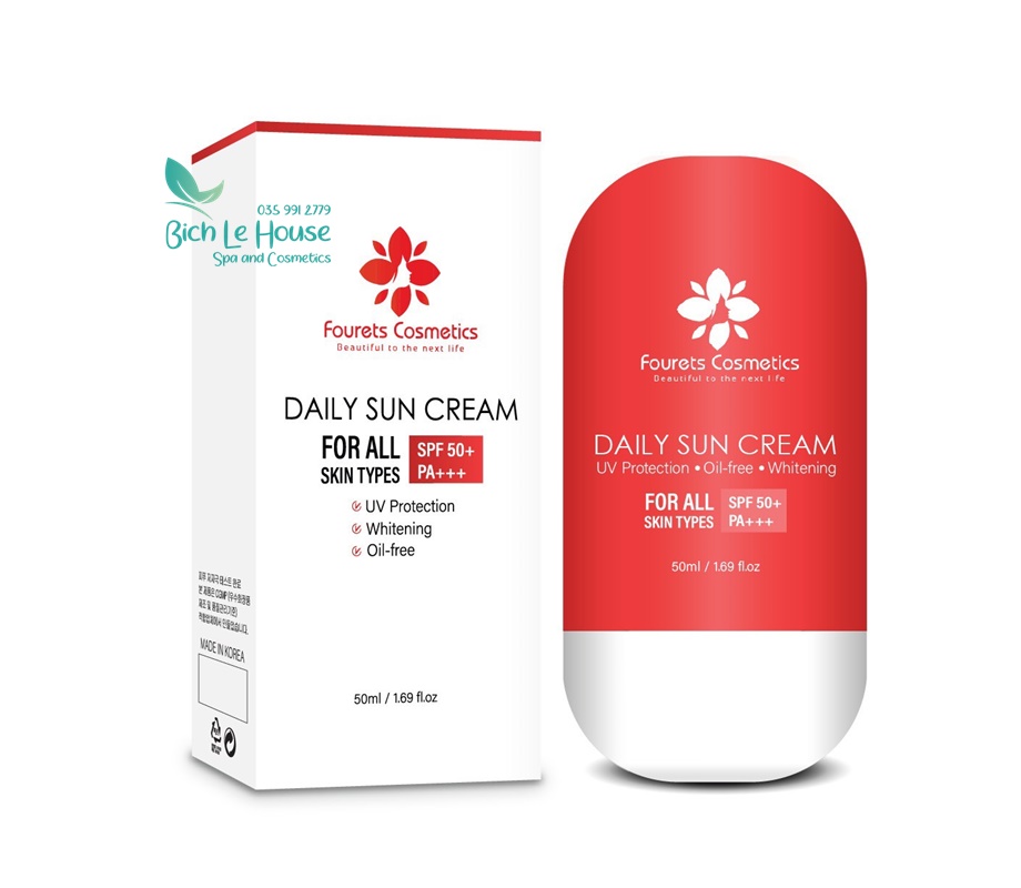Kem chống nắng vật lí Daily Sun Cream Fourets Cosmetics