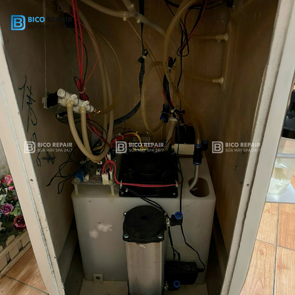 Máy triệt lông bị lỗi đường nước