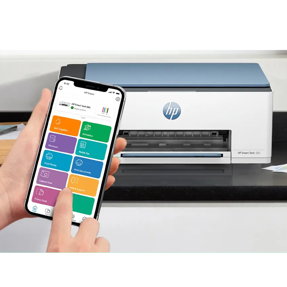 Máy in phun màu đa chức năng HP Smart tank 585
