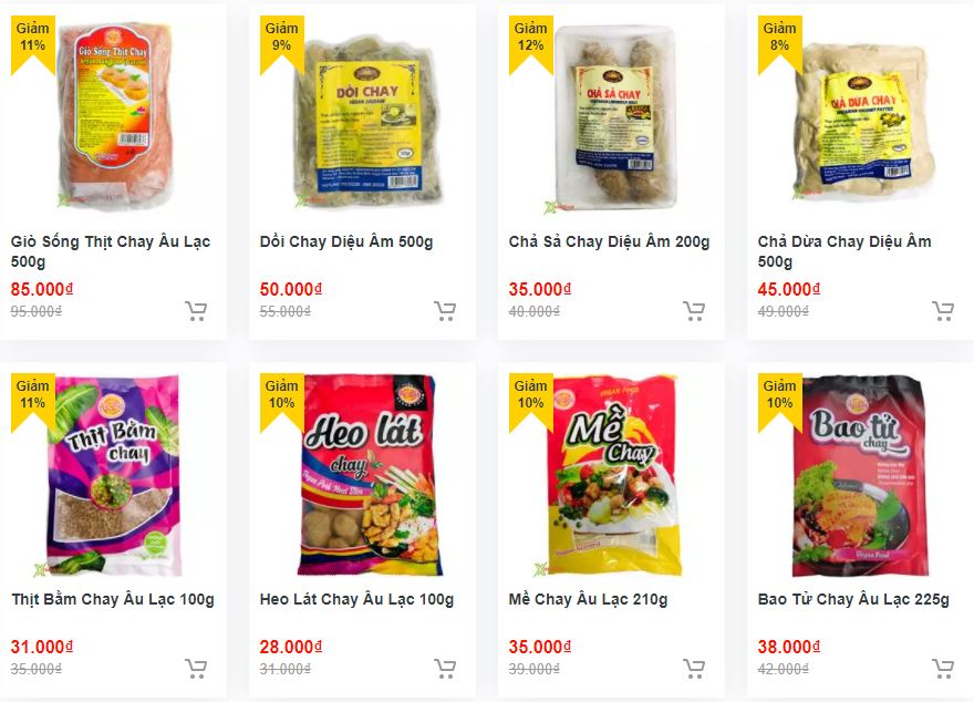 Các loại thịt chay ngon