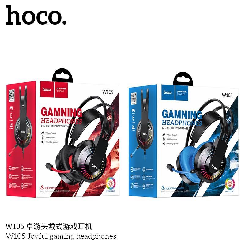 Tai nghe có dây 3.5 Hoco W105 (headphone chụp tai) chính hãng [BH 1 năm]