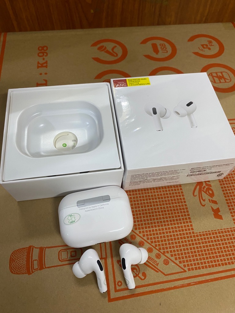 Tai nghe bluetooth Airpods Pro ANC bản nâng cấp VIP LOGO TIGER VÀNG CHIP 1562m SẠC KHÔNG DÂY (ĐỊNH VỊ) [BH 5 tháng]