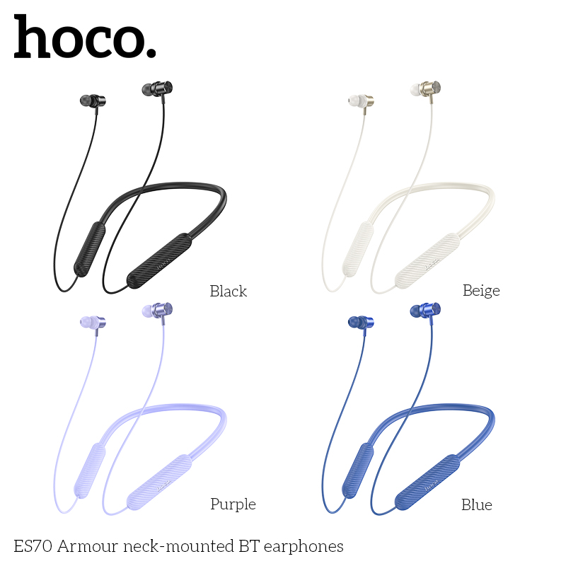 Tai nghe bluetooth HOCO ES70 thể thao choàng cổ chính hãng [BH 1 năm]