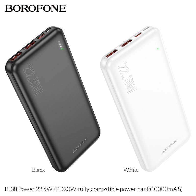 Pin sạc nhanh 22.5W Borofone BJ38 10.000mAh dự phòng chính hãng [BH 1 NĂM]