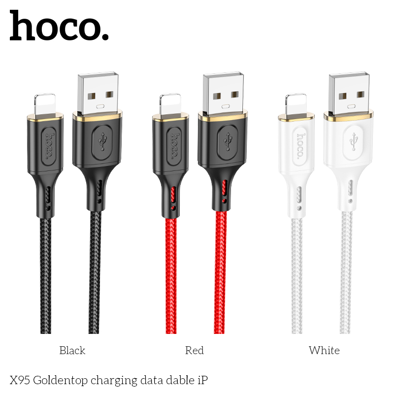 Cáp sạc nhanh HOCO X95 usb ra iphone cổng Lightning chính hãng [BH 1 NĂM]