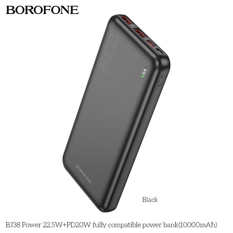 Pin sạc nhanh 22.5W Borofone BJ38 10.000mAh dự phòng chính hãng [BH 1 NĂM]