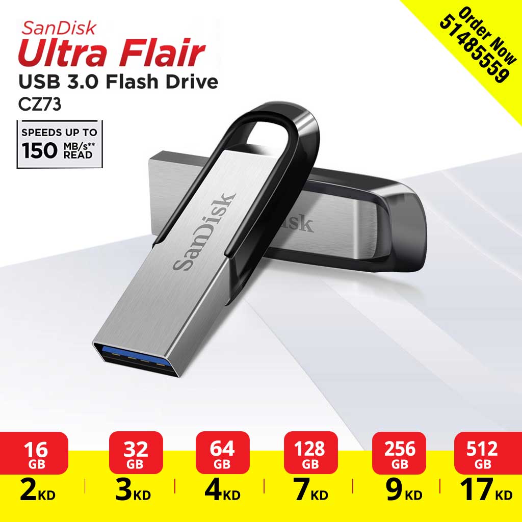 USB 3.0 SanDisk Ultra Flair CZ73 16GB chính hãng - Speed up to 130MB/s [BH 2 năm]