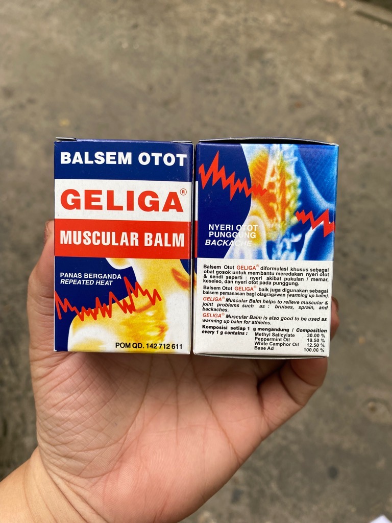 Dầu gió cù là lửa Geliga 24gr hàng xịn