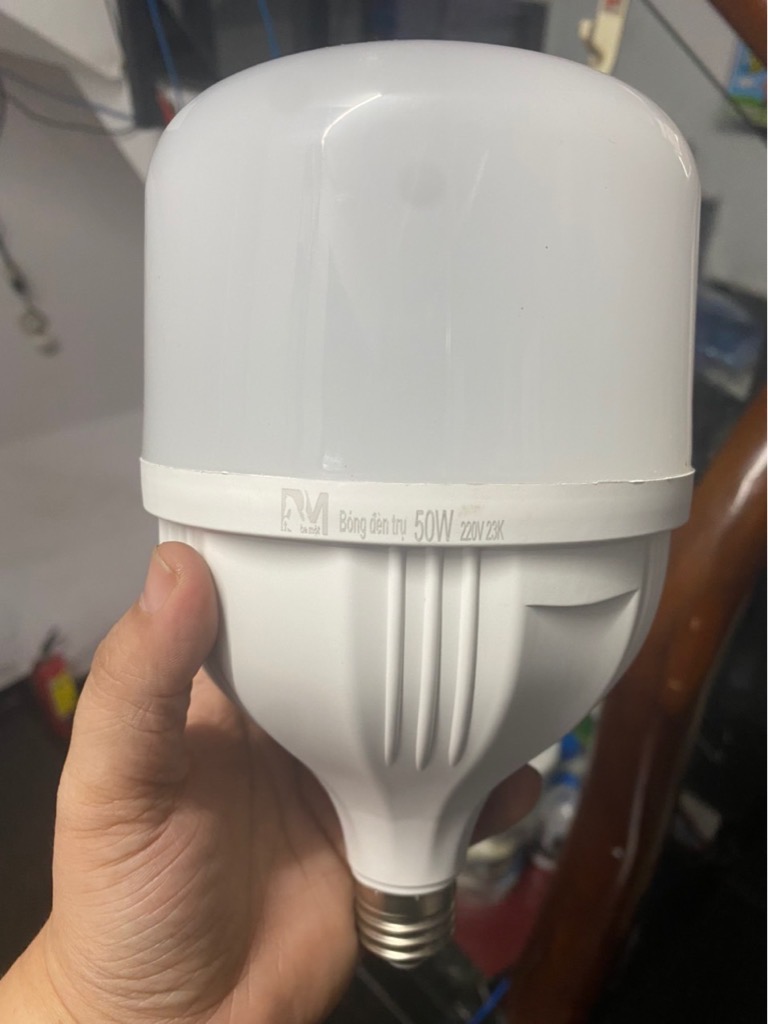 Bóng đèn led BULB trụ 50W hàng công TY BM siêu sáng 220V-23K chống nước [BH 1 tháng]