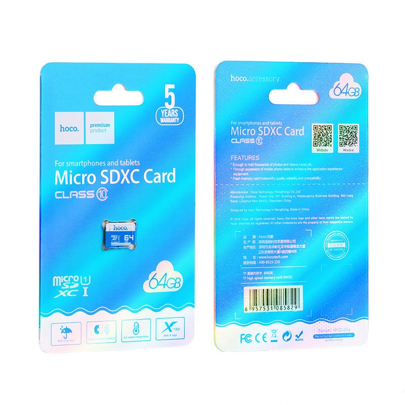 Thẻ nhớ Micro SD Hoco 64Gb 90Mb/s chính hãng FULL BOX [BH 1 năm]