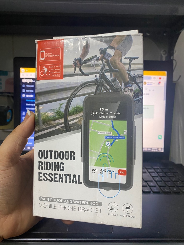 Kẹp điện thoại, giá đỡ điện thoại OUTDOOR RIDING ESENTIAL cho xe đạp chống mưa, chống nước [BH: NONE]