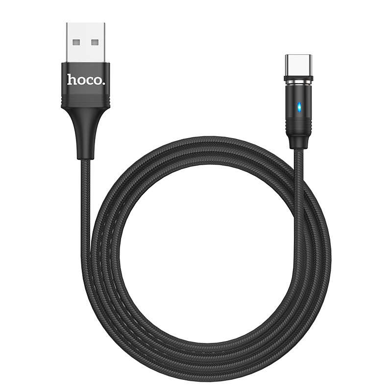 Cáp sạc từ sạc nhanh Hoco U76 usb ra Type C 1.2M hít nam châm, tự ngắt khi sạc đầy pin hàng chính hãng [BH 1 năm]