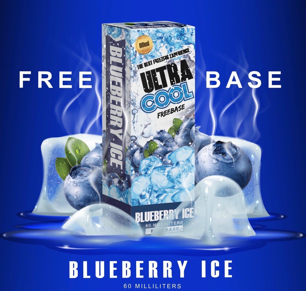 Tinh dầu Vape 60ml hương Blueberry ice Malaysia Ul.Tra Cool [bh: none]