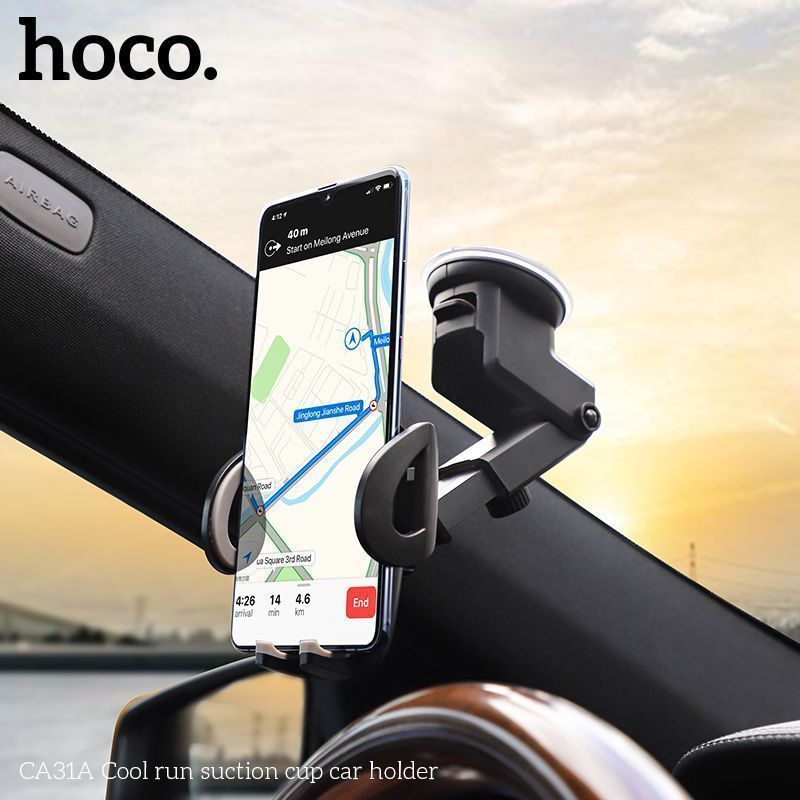 Giá đỡ điện thoại Hoco CA31A kéo dài trên xe hơi (ô tô) chính hãng [BH 1 năm]