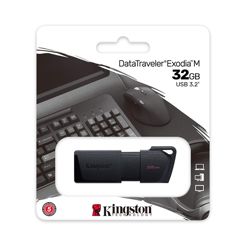 Usb 3.2 Kingston DTX nắp trượt 32Gb DataTraveler Exodia chính hãng [BH 2 năm]