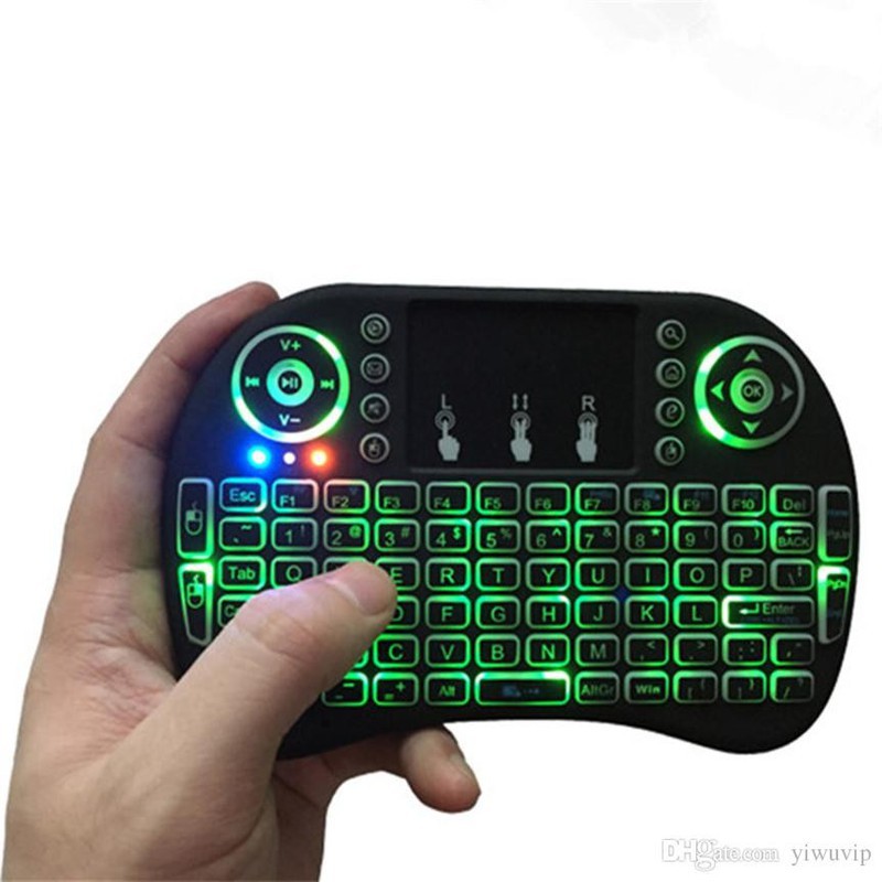 Bàn phím kiêm chuột không dây UKB 500 {CÓ ĐÈN LED} Mini Keyboard remote tivi [BH 1 tháng]