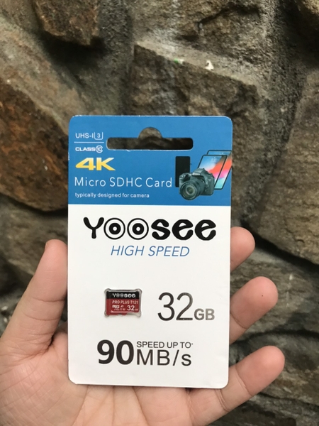 Thẻ nhớ YOOSEE 32Gb class 10 4K (full box vỹ) chuyên xài cho camera [BH: 1 năm]