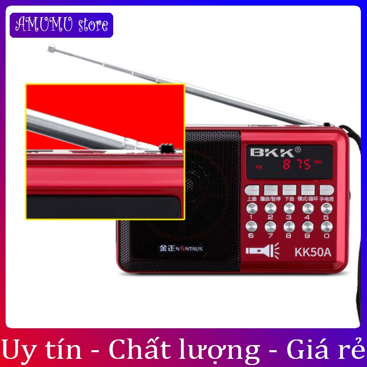 Loa nghe pháp nghe kinh BKK KK50A 1 pin chính hãng [BH 6 tháng]