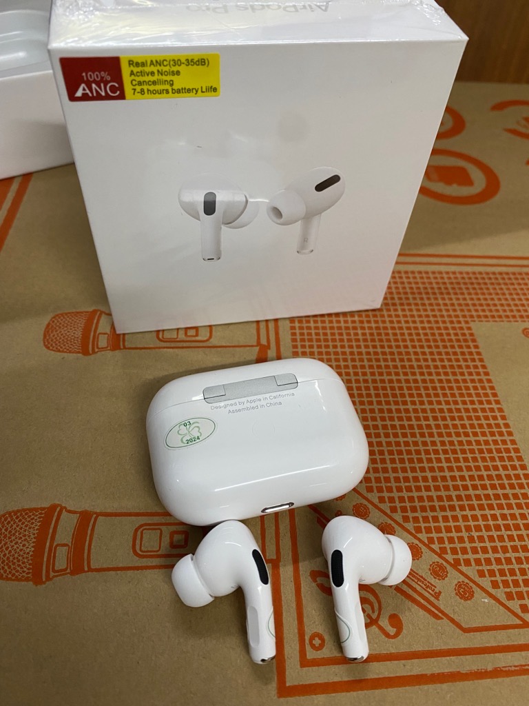 Tai nghe bluetooth Airpods Pro ANC bản nâng cấp VIP LOGO TIGER VÀNG CHIP 1562m SẠC KHÔNG DÂY (ĐỊNH VỊ) [BH 5 tháng]