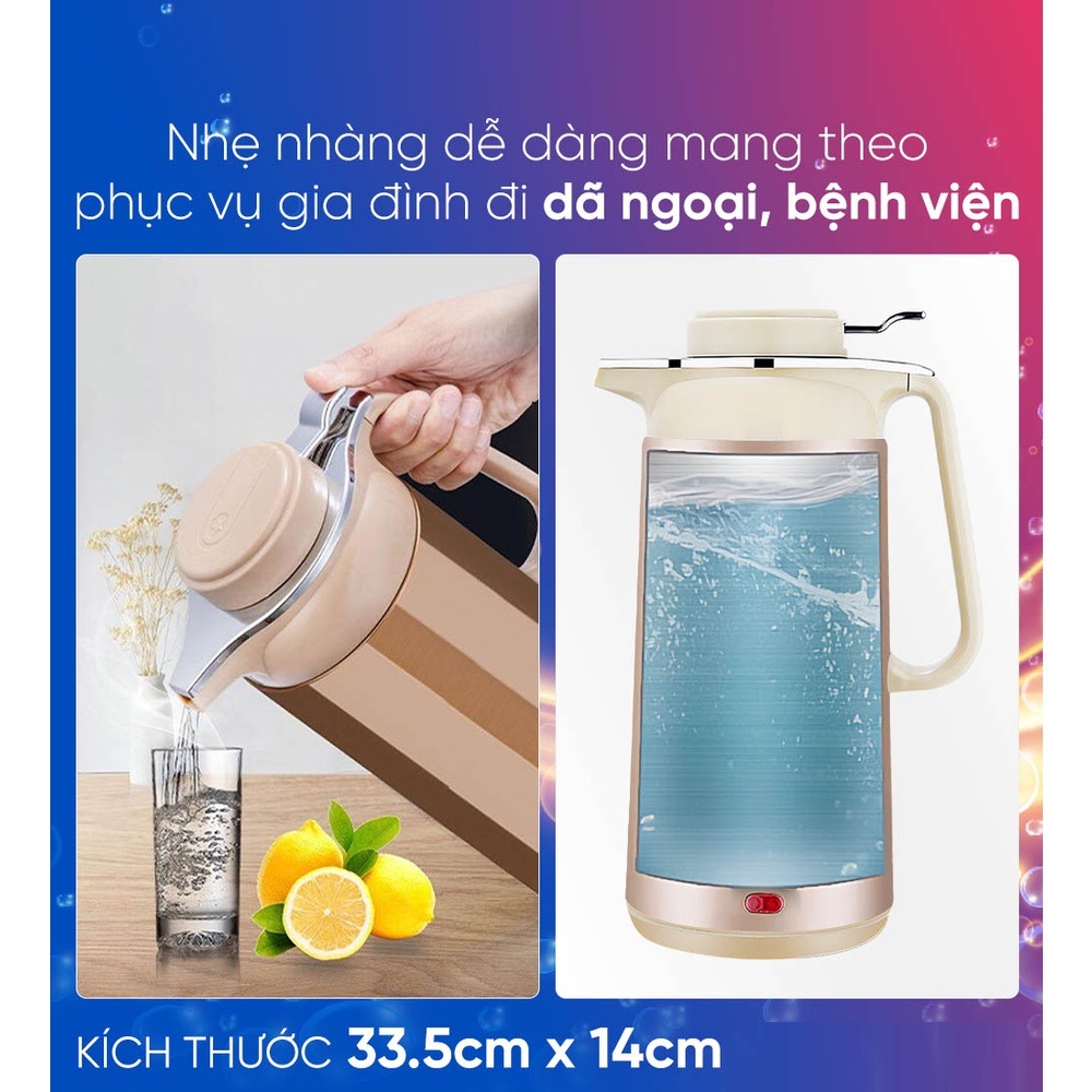 Bình Giữ Nhiệt GUGKDD ST30 3 lít 2 Trong 1 Kiêm Bình Ấm Đun Nước Siêu Tốc Điện [BH: 1 tháng]