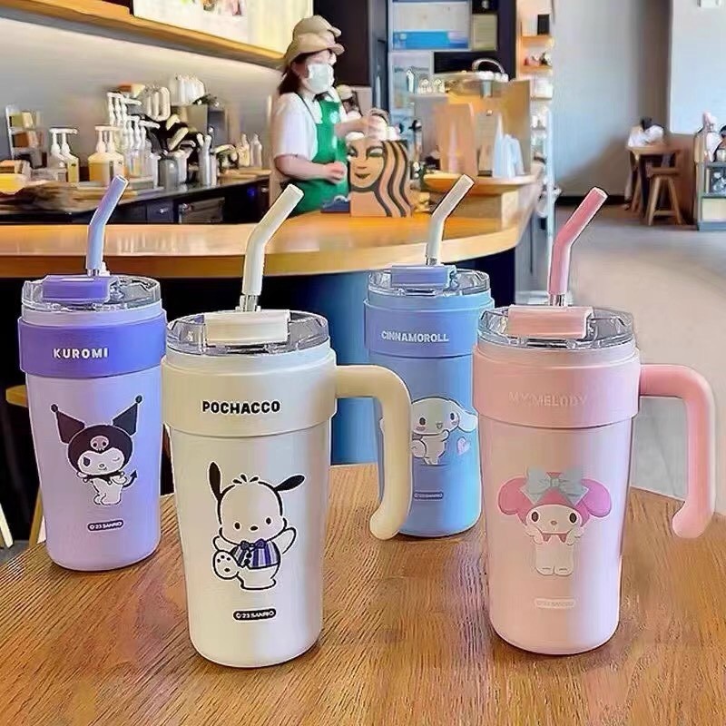 Ly giữ nhiệt có quai cầm Y265 850ml NICE HOLIDAY kèm sticker dán [BH: NONE]