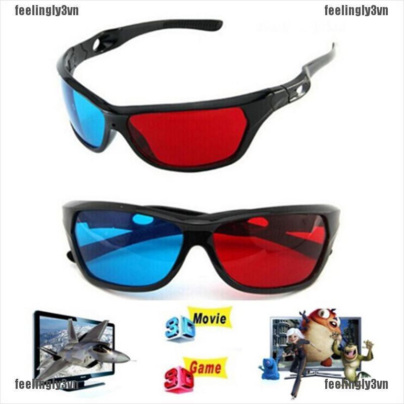 Mắt kính xem phim 3D reb blue cyan trên tivi, máy tính, laptop