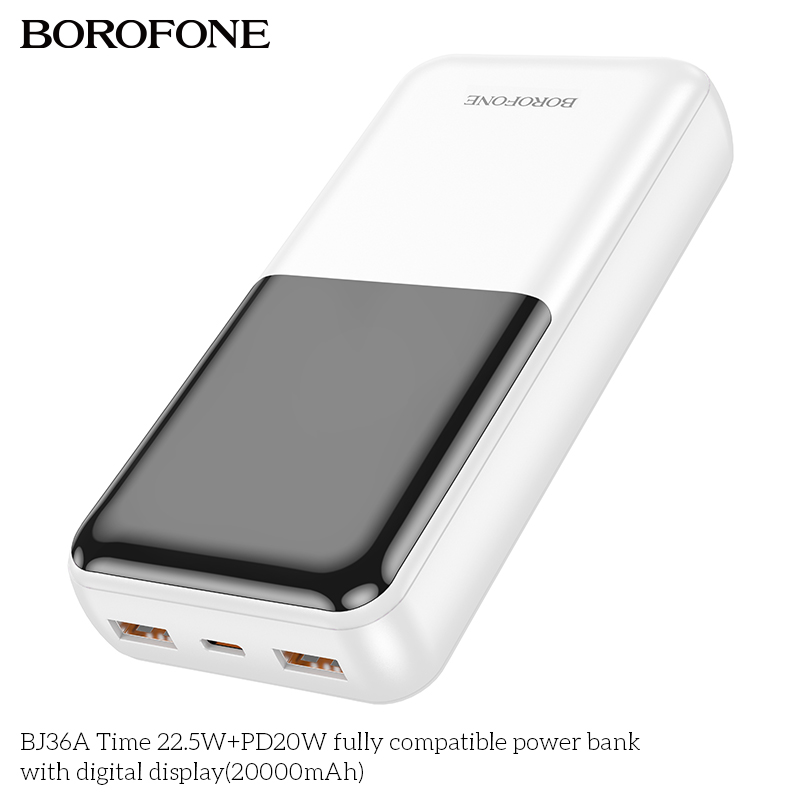 Pin sạc nhanh 22.5W Borofone BJ36A 20.000mAh dự phòng chính hãng [BH 1 NĂM]