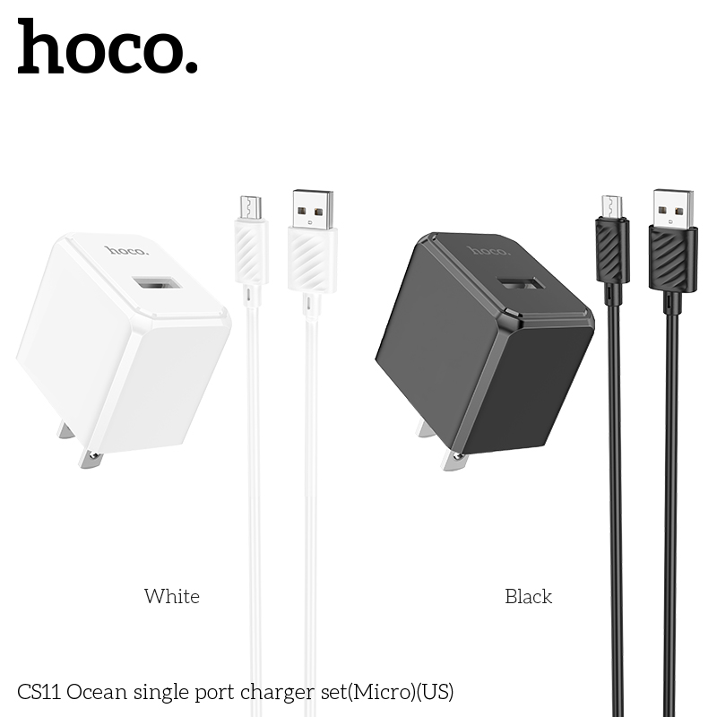 Bộ Sạc Nhanh HOCO CS11 Samsung Micro 2.1A Chính Hãng [BH 1 NĂM]