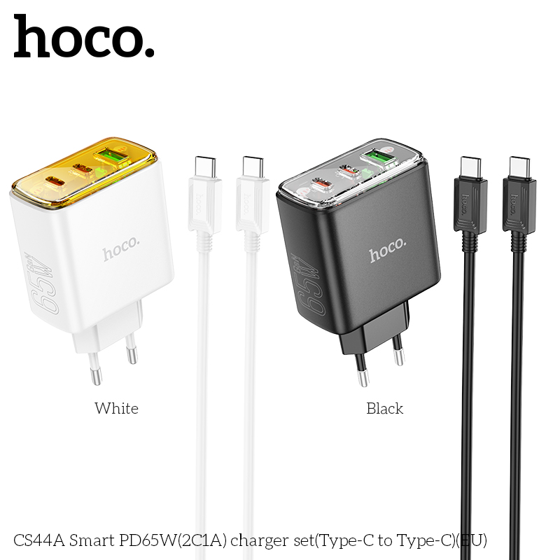 Bộ sạc CS44A C-C PD65W(2C1A) chính hãng [BH 1 NĂM]