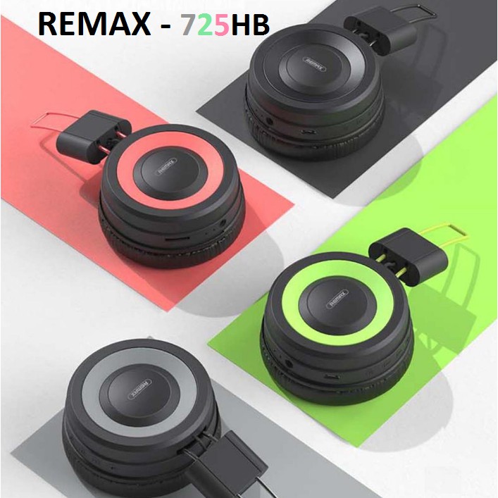 Tai nghe bluetooth REMAX RB-725HB headphone chụp tai pin trâu chính hãng hỗ trợ thẻ nhớ [BH 6 tháng]