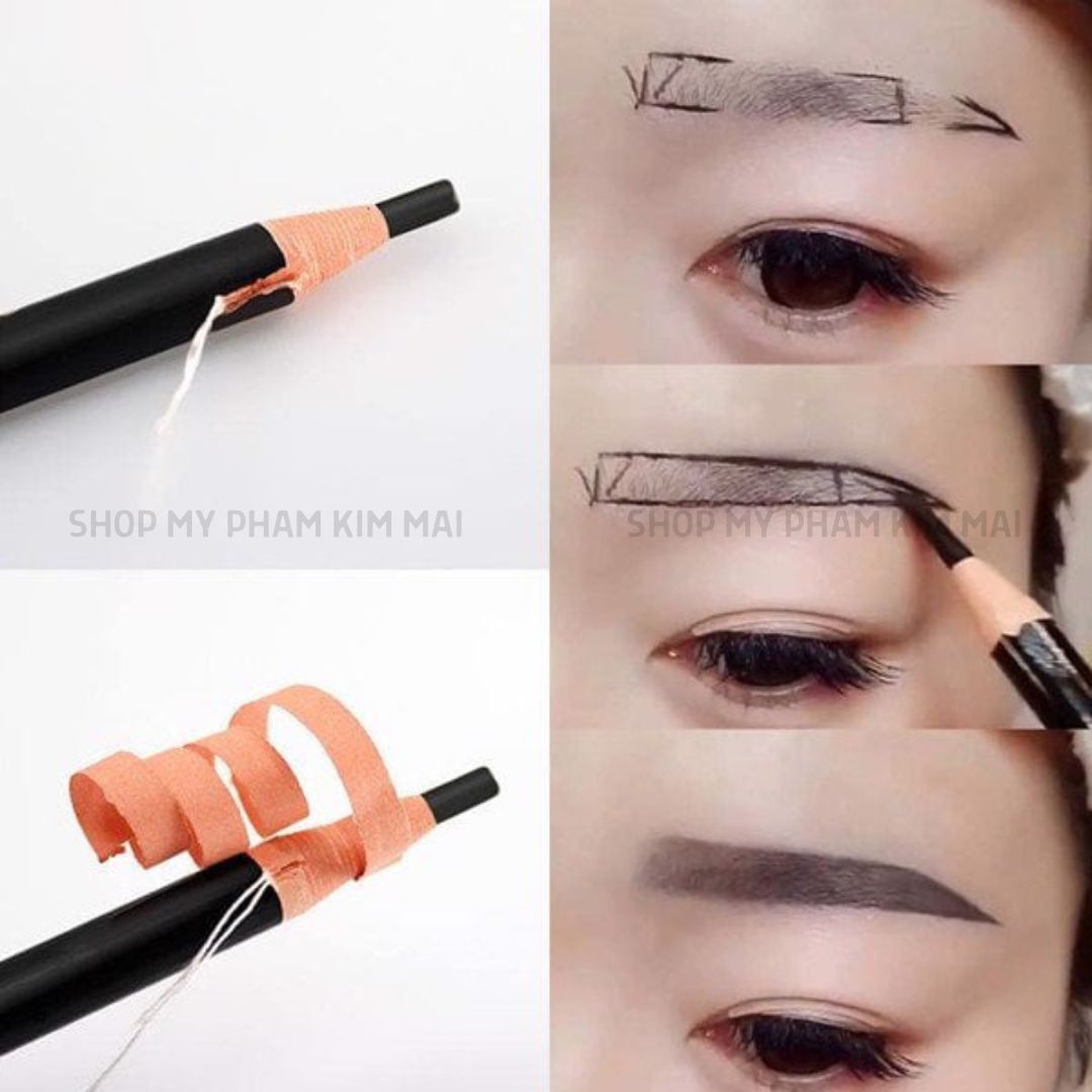 Chì Xé Kẻ Mày Coloured Soft Cosmetic Art Eyebrow chống thấm nước ko trôi