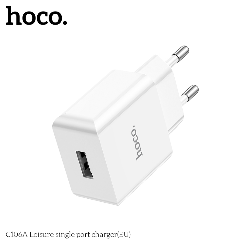 Cóc sạc nhanh 10.5w HOCO C106A (1 cổng usb QC3.0) chính hãng [BH 1 năm]