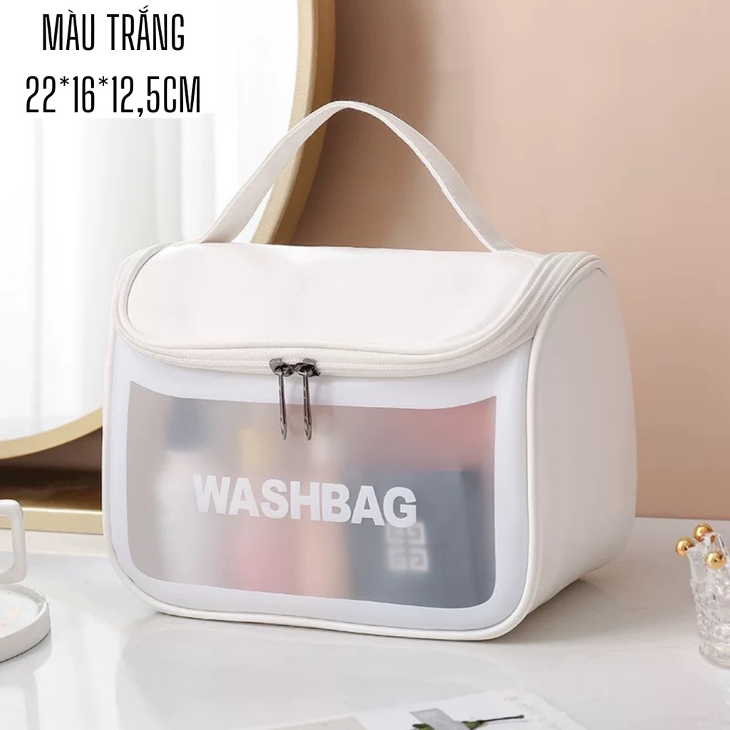 Túi đựng mỹ phẩm / đồ trang điểm / du lịch WashBag chống thấm nước có khóa kéo