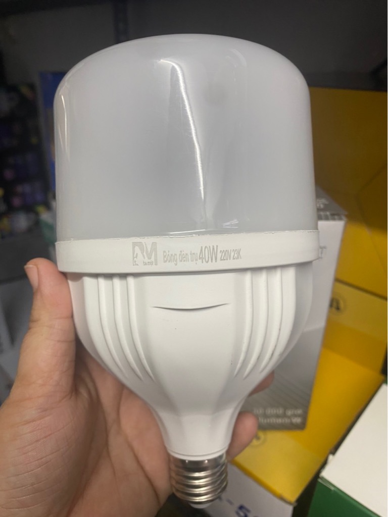 Bóng đèn led BULB trụ 40W hàng công TY BM siêu sáng 220V-23K [BH 1 tháng]