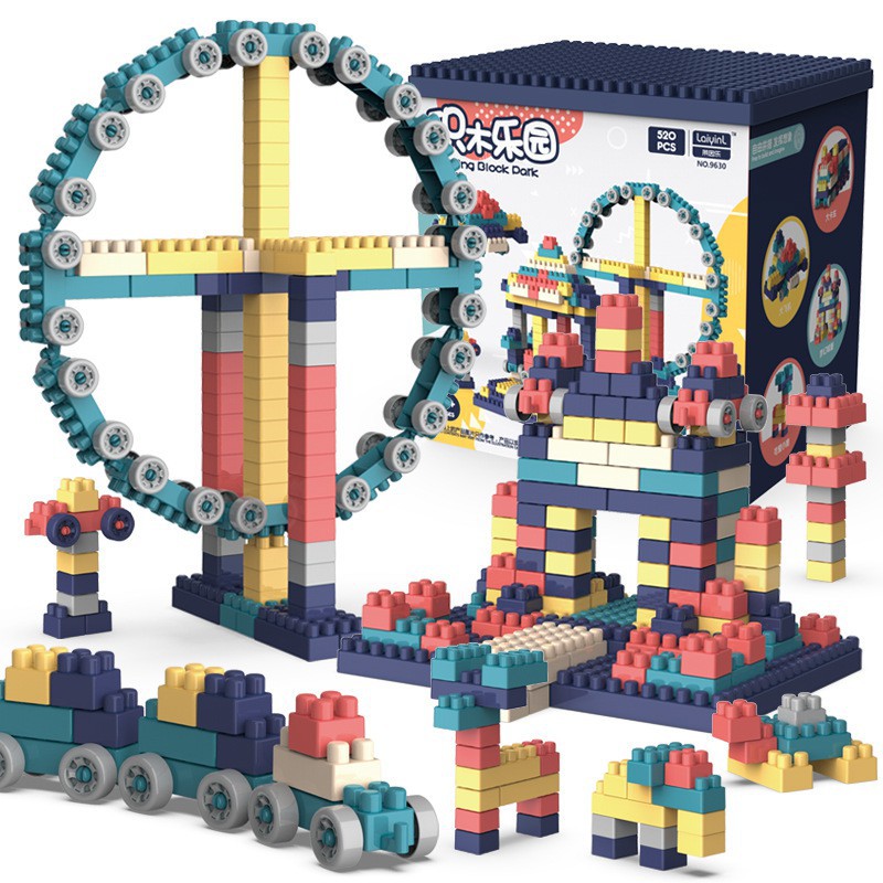Bộ đồ chơi lego xếp hình 520 chi tiết lắp ráp sáng tạo cho bé