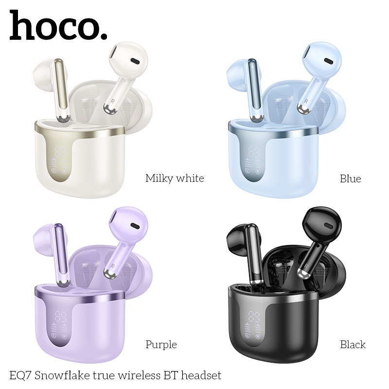 TAI NGHE BLUETOOTH HOCO EQ7 KIỂU DÁNG AIRPODS CHÍNH HÃNG [BH: 1 NĂM]