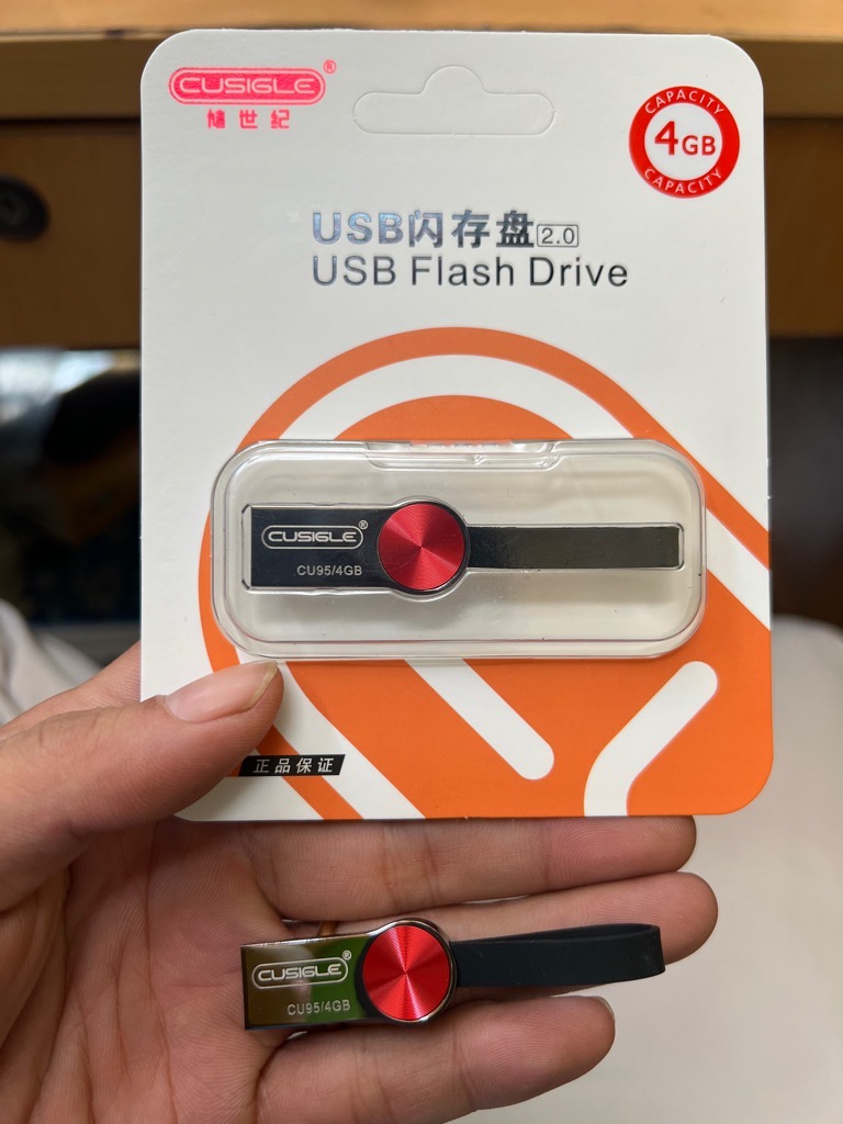 Usb 4Gb Cusingle95 vỏ nhôm móc khóa [BH 1 năm]