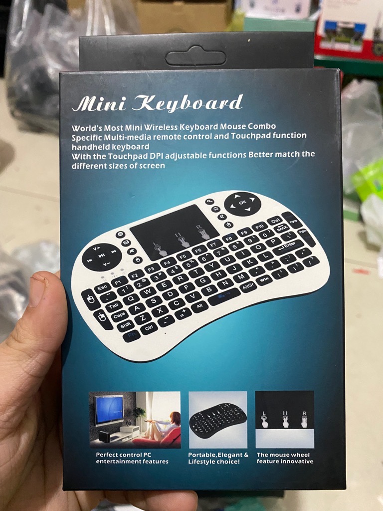 Bàn phím kiêm chuột không dây UKB 500 {KO CÓ LED} Mini Keyboard remote tivi [BH 1 tháng]