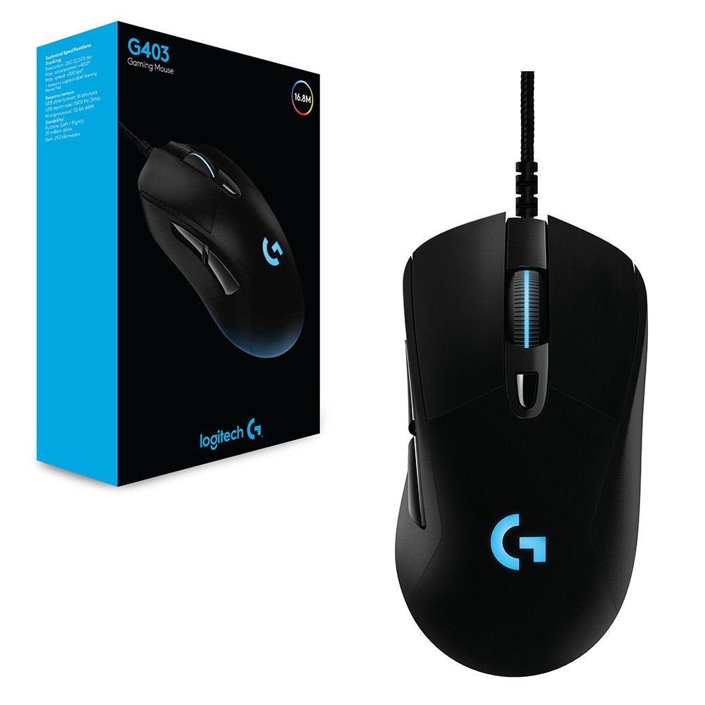 Chuột có dây chuyên game Logitech G403 led 5 nút 8000DPI [BH 1 năm] i207-06949-5l5-2123