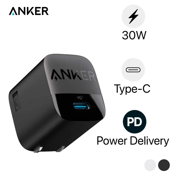 Cóc sạc nhanh 30w Anker IQ3 A2639 (1 cổng type-c) chính hãng [BH 1 năm]