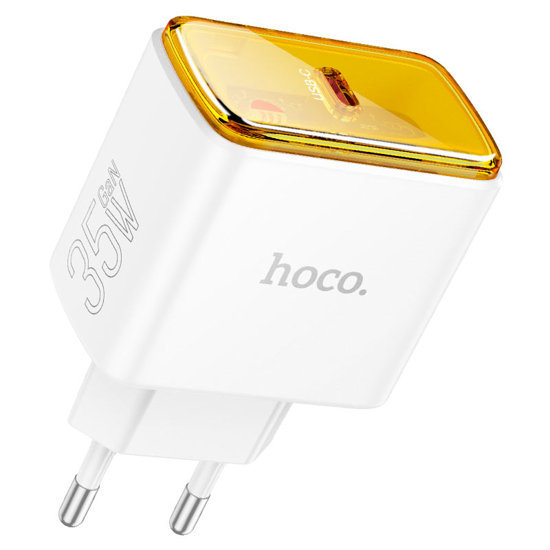 Bộ sạc nhanh 35w HOCO CS41A (c-l) EU (cóc 1 cổng Type-C PD, cáp type c ra iphone lightning) chính hãng [BH 1 năm]