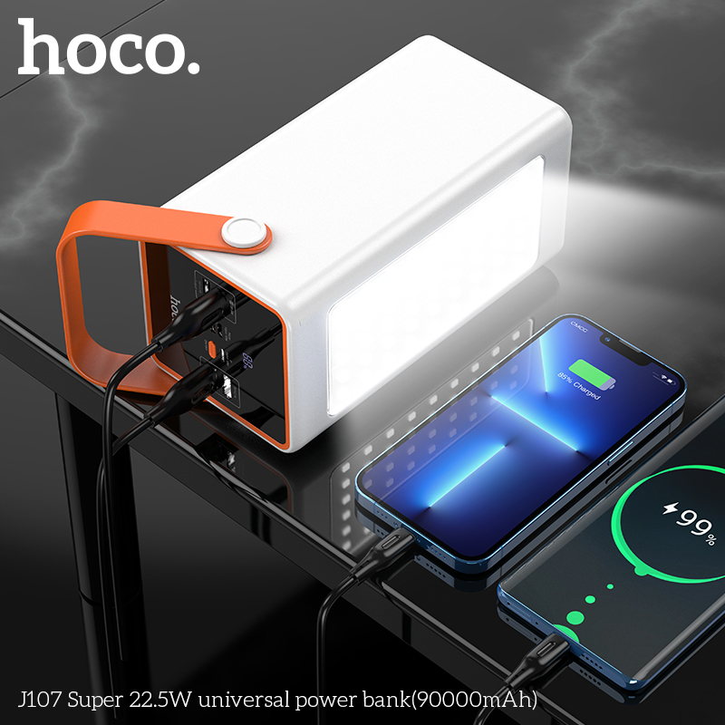 Pin sạc nhanh 22.5W Hoco J107 90.000mAh dự phòng dung lượng khủng chính hãng [BH: 12 THÁNG]