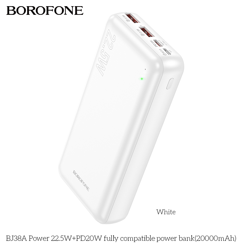 Pin sạc nhanh 22.5W Borofone BJ38A 20.000mAh dự phòng chính hãng [BH 1 NĂM]