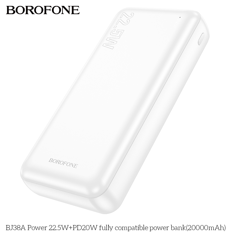 Pin sạc nhanh 22.5W Borofone BJ38A 20.000mAh dự phòng chính hãng [BH 1 NĂM]