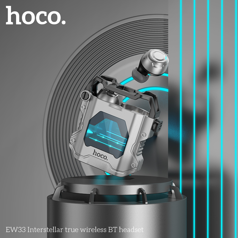 Tai nghe bluetooth HOCO EW33 True wirless V5.3 kiểu dáng airpods hầm hố, style chính hãng [BH 1 năm]